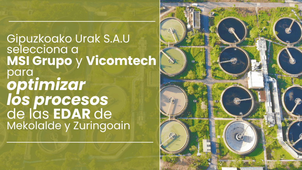 Gipuzkoako Urak S.A.U. selecciona a MSI Grupo y Vicomtech para optimizar los procesos de las EDAR de Mekolalde y Zuringoain